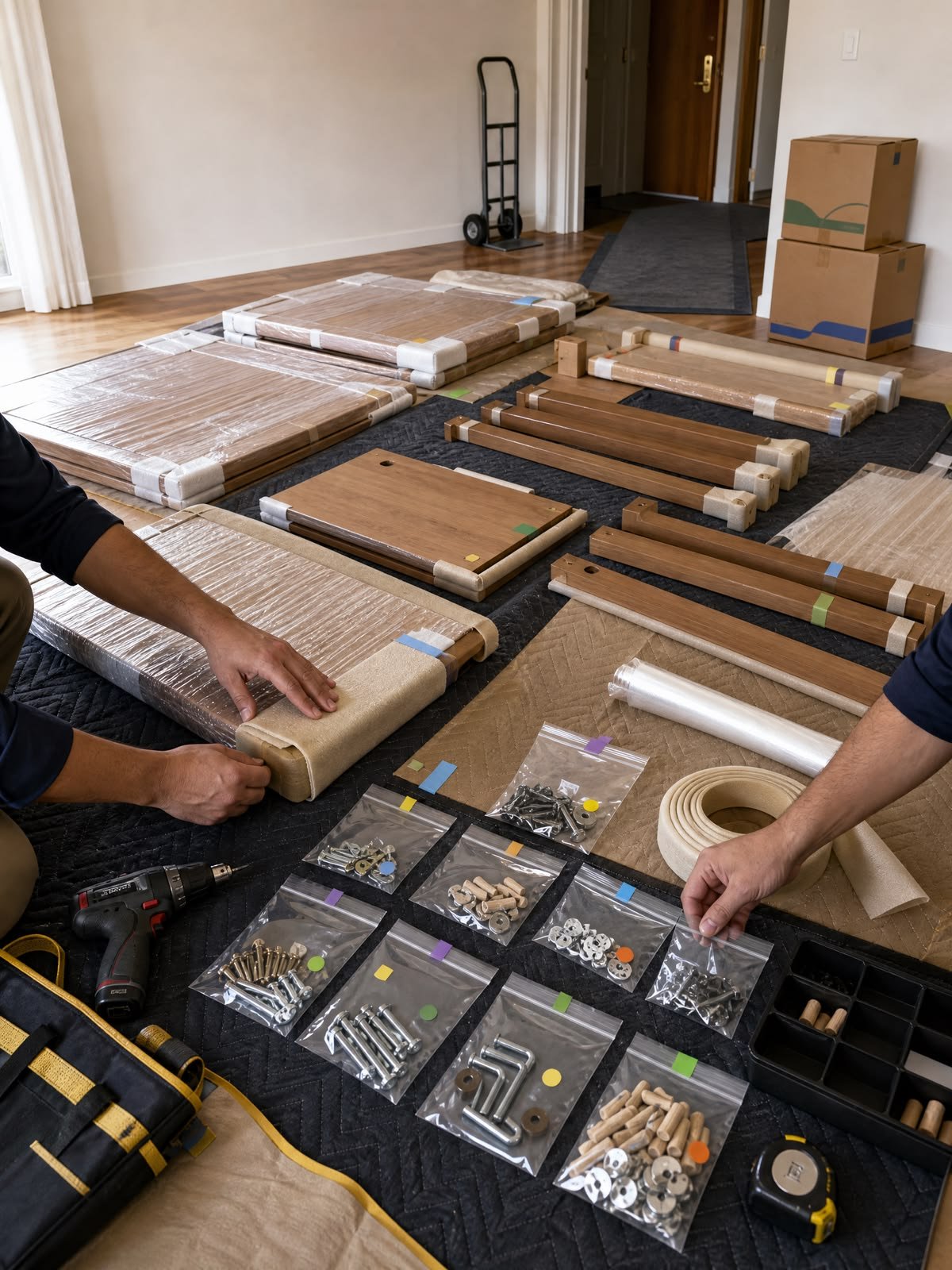 Furniture components and parts